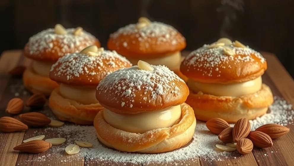 Bullar med mandelmassa och kardemumma