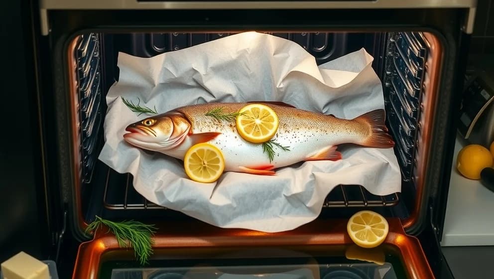 Hel öring i ugn på 30 minuter