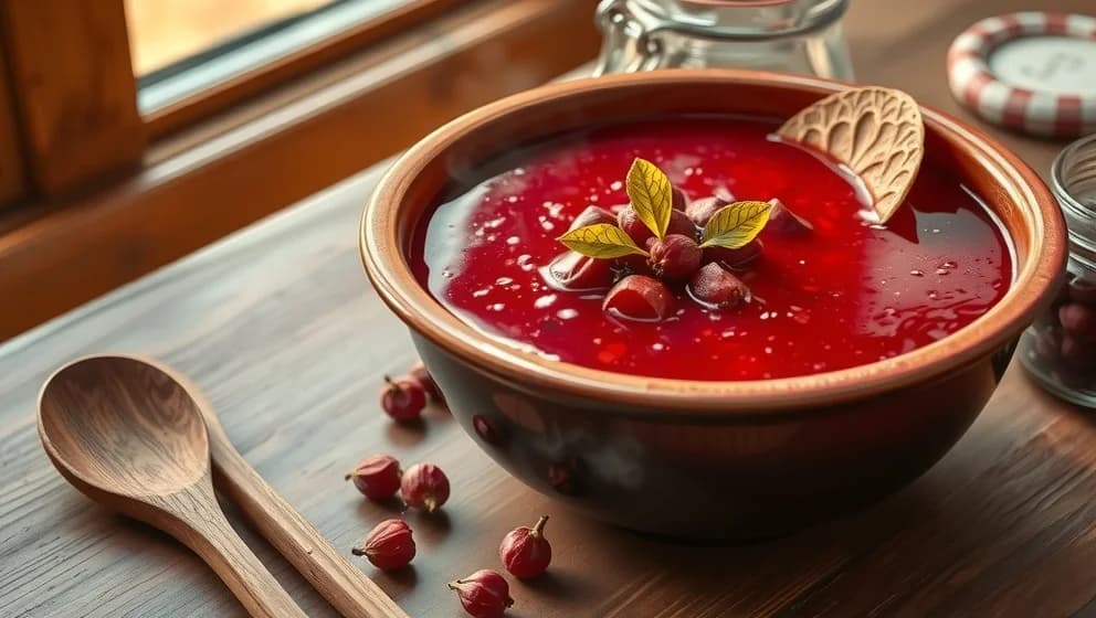 Nyponsoppa recept med torkade nypon