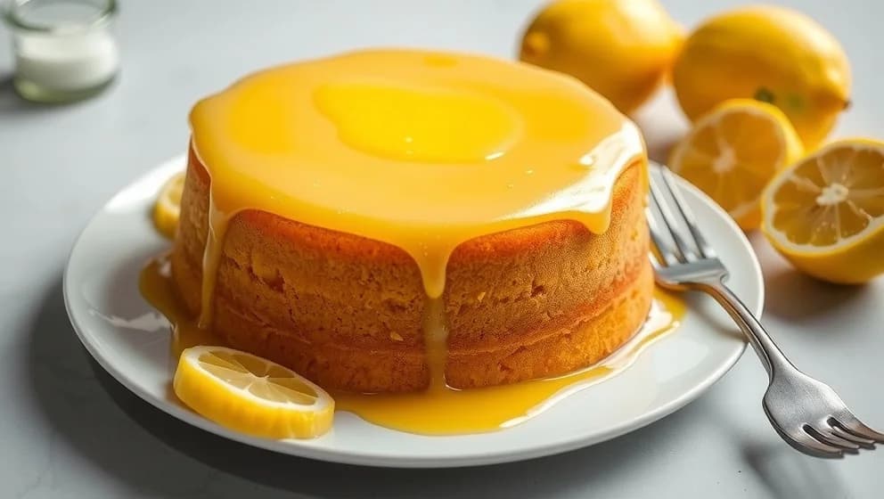 Sockerkaka med lemon curd från grunden